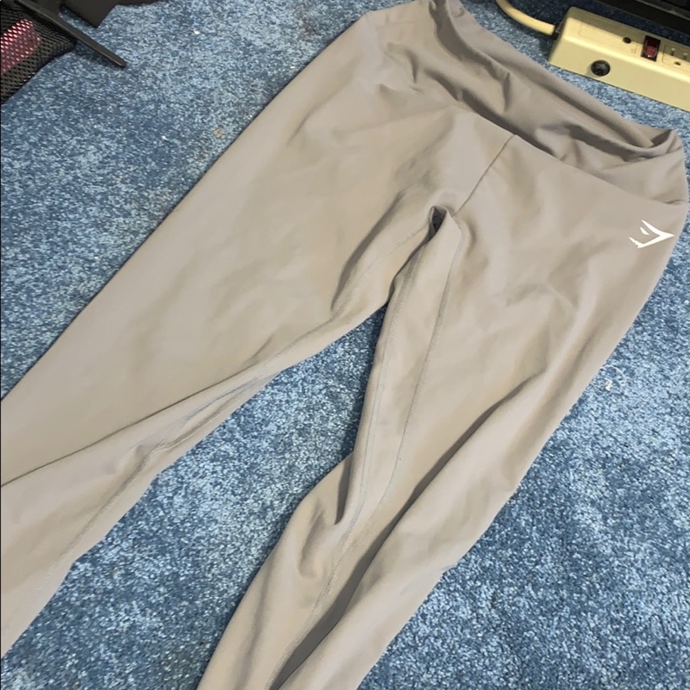 Gray gym shark leggings